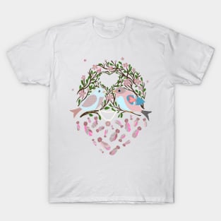 Love is in the air Spring Birds T-Shirt